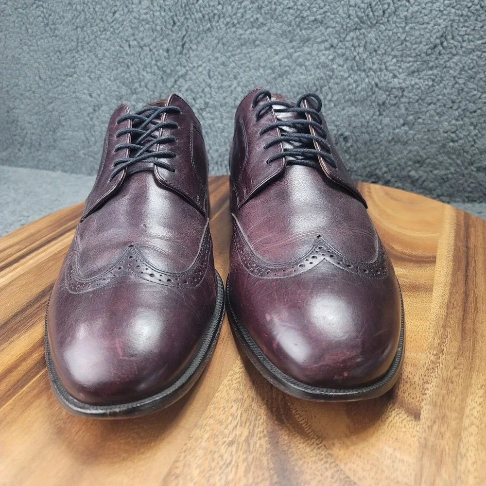 Johnston & Murphy Oxford Shoes Brown Leather Men's Size 13 M‎ Dress 59-1074
